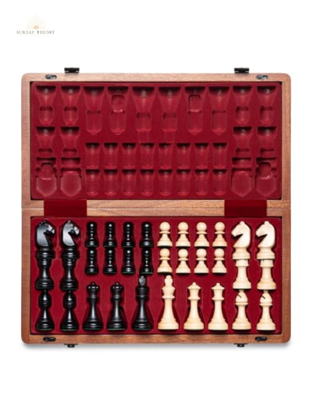 Wooden Chess Set with Triple-Weighted Staunton Pieces, 15 Inch Board, 2 Extra
